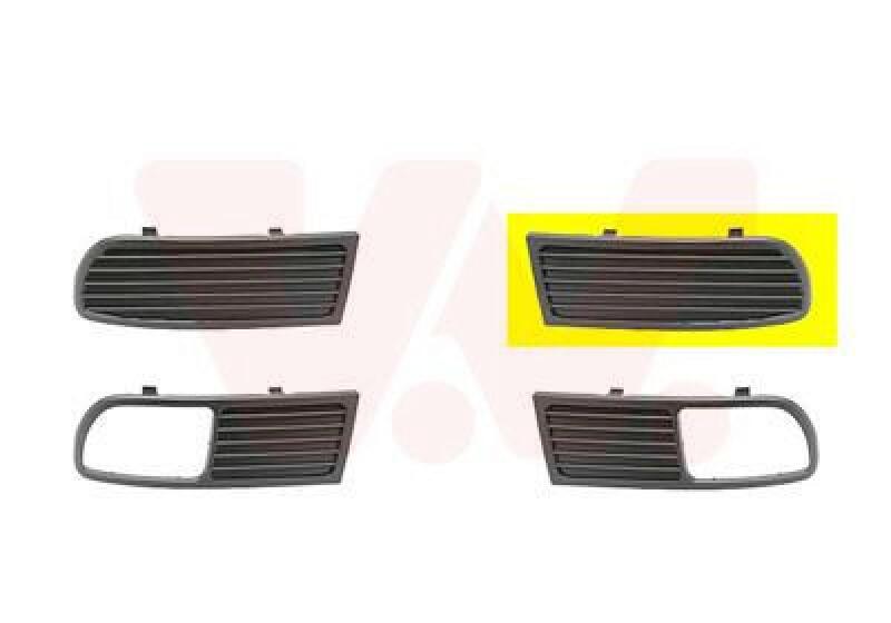 VAN WEZEL Ventilation Grille, bumper