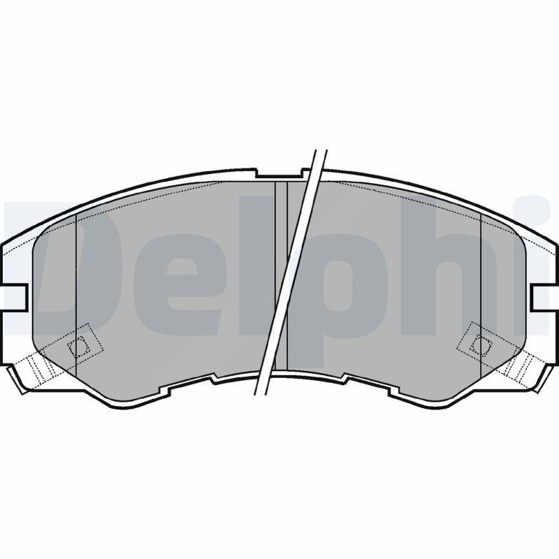 DELPHI Bremsbelagsatz, Scheibenbremse