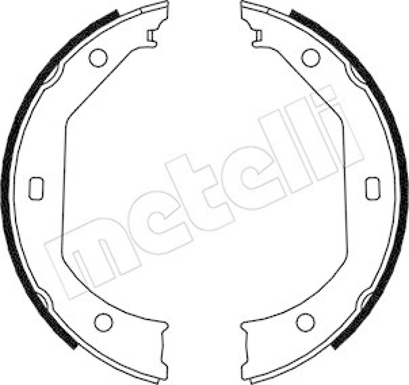 METELLI Brake Shoe Set, parking brake