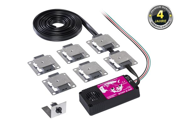 STOP&GO Marderschutz 6 PLUS-MINUS Hochspannungsgerät mit Ultraschall