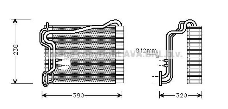 AVA QUALITY COOLING Verdampfer, Klimaanlage