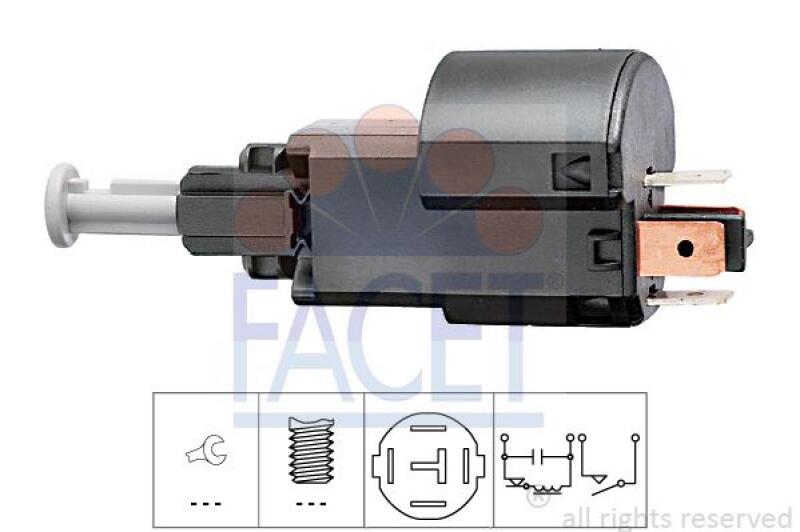 FACET Brake Light Switch Made in Italy - OE Equivalent