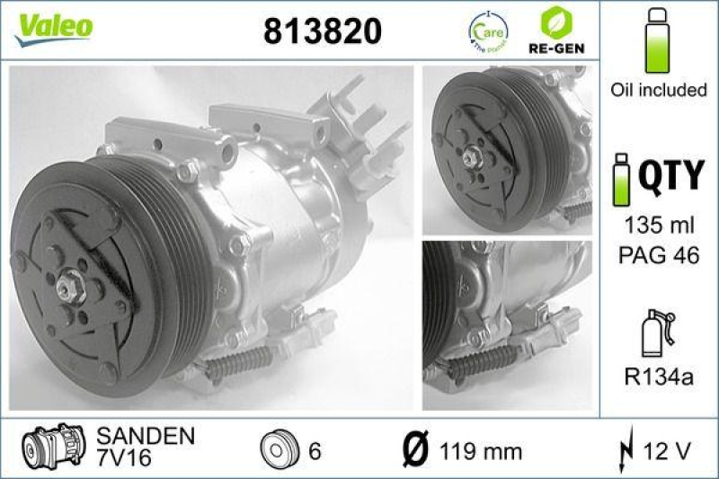 VALEO Compressor, air conditioning