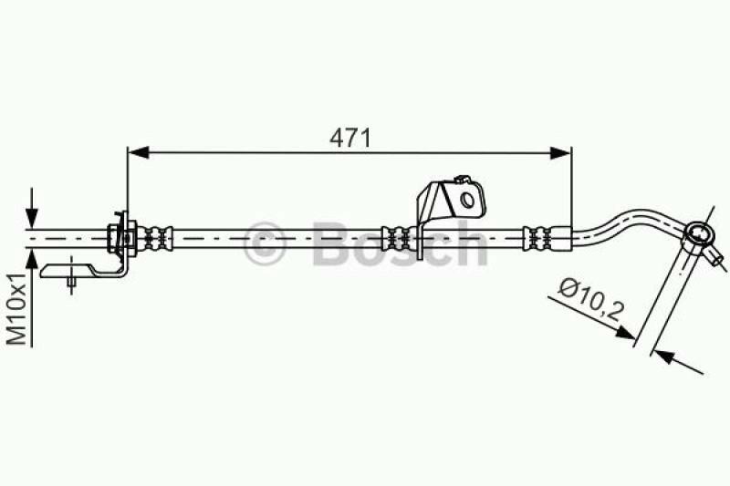 BOSCH Bremsschlauch 1 987 481 715