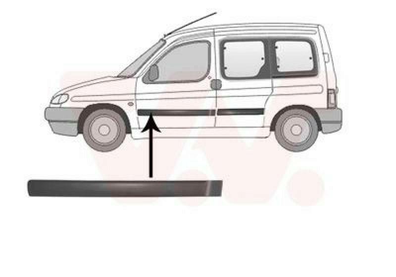 VAN WEZEL Trim/Protective Strip, door