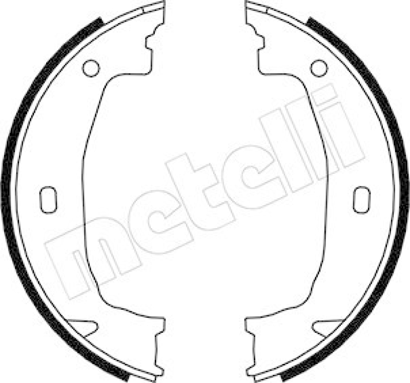 METELLI Brake Shoe Set, parking brake