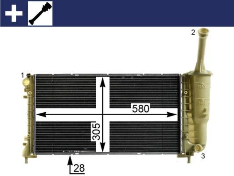 MAHLE Radiator, engine cooling BEHR