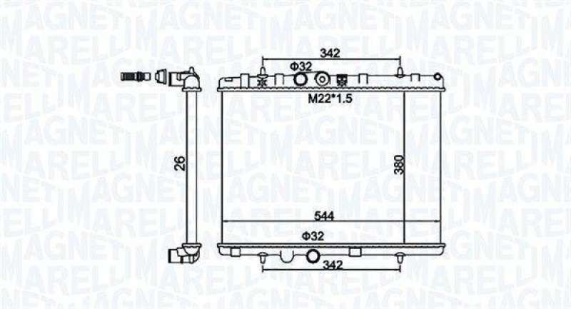 MAGNETI MARELLI Kühler, Motorkühlung