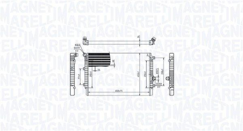 MAGNETI MARELLI Kühler, Motorkühlung