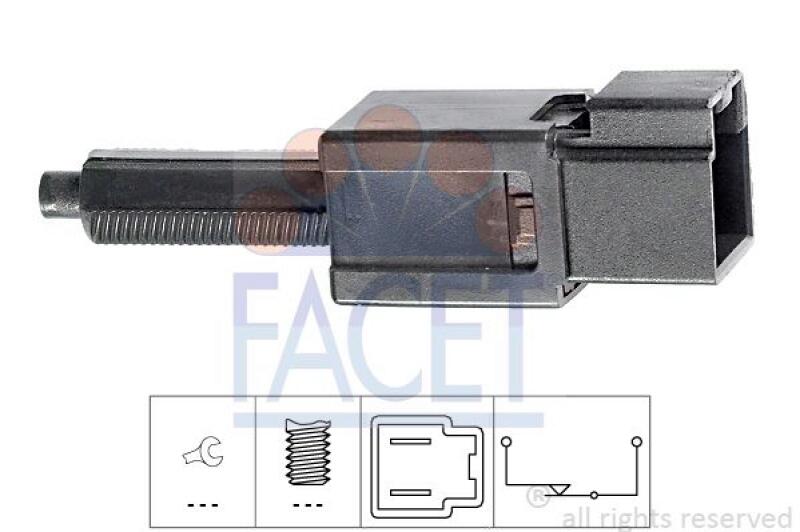FACET Brake Light Switch Made in Italy - OE Equivalent
