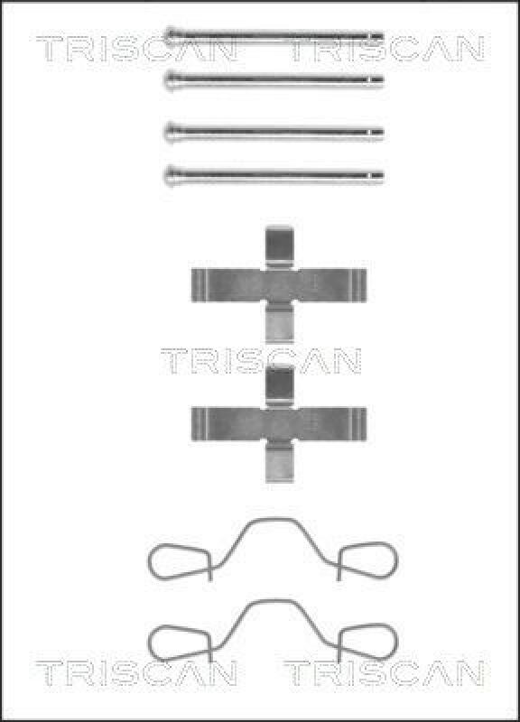 TRISCAN Zubeh&ouml;rsatz, Scheibenbremsbelag 8105 291410