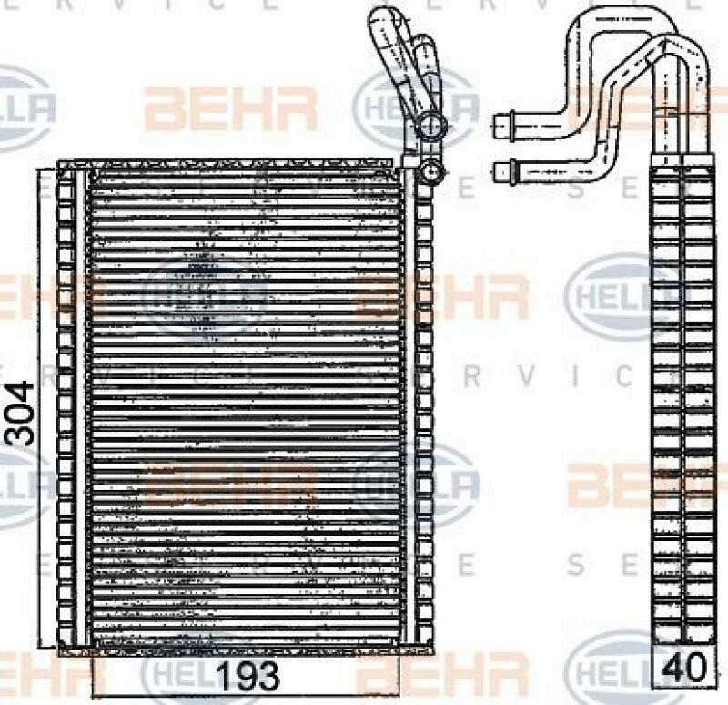 HELLA Evaporator, air conditioning