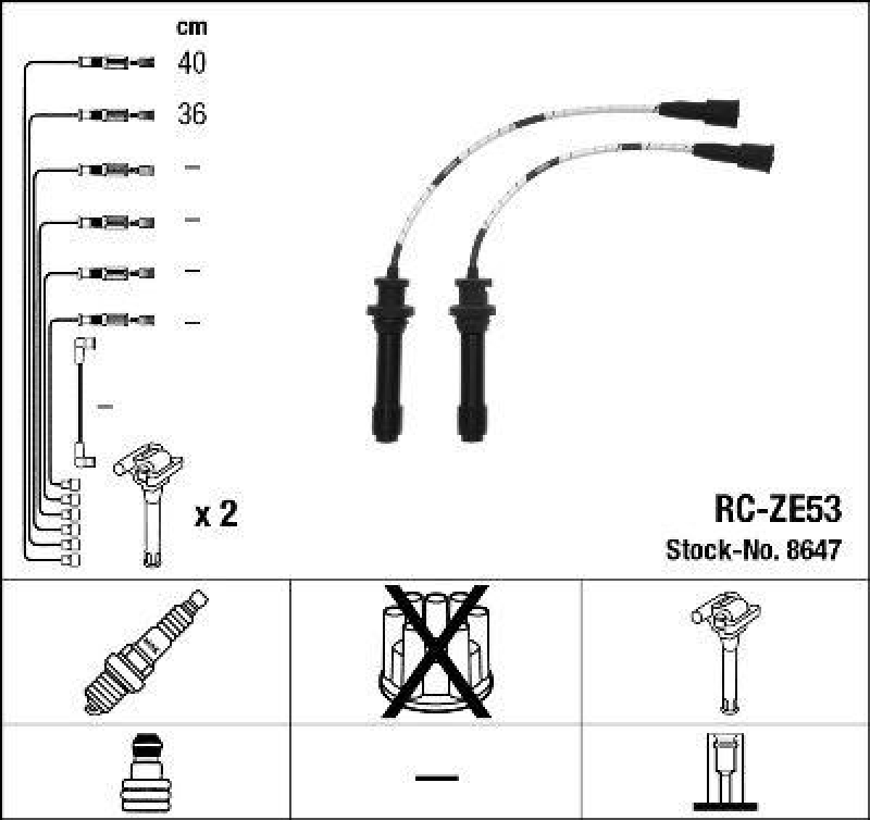 NGK Ignition Cable Kit