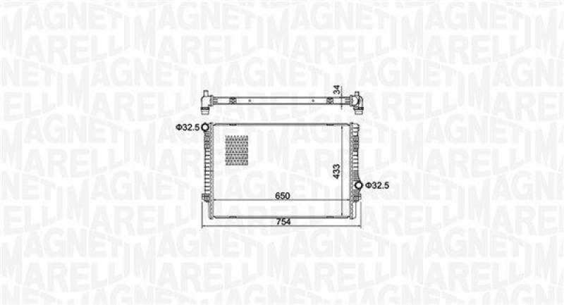 MAGNETI MARELLI Radiator, engine cooling
