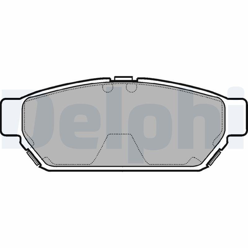 DELPHI Bremsbelagsatz, Scheibenbremse LP968