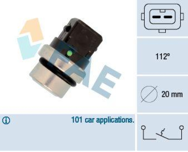 FAE Temperature Switch, coolant warning lamp
