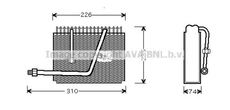 AVA QUALITY COOLING Verdampfer, Klimaanlage