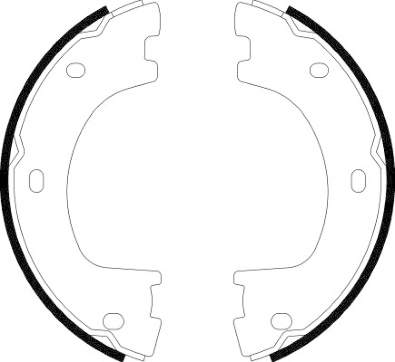 HELLA PAGID Bremsbackensatz, Feststellbremse
