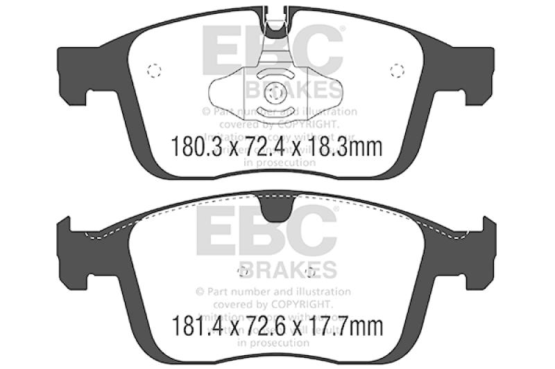 EBC Brakes Bremsbelagsatz, Scheibenbremse