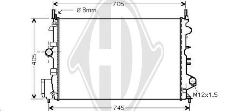 DIEDERICHS Radiator, engine cooling DIEDERICHS Climate