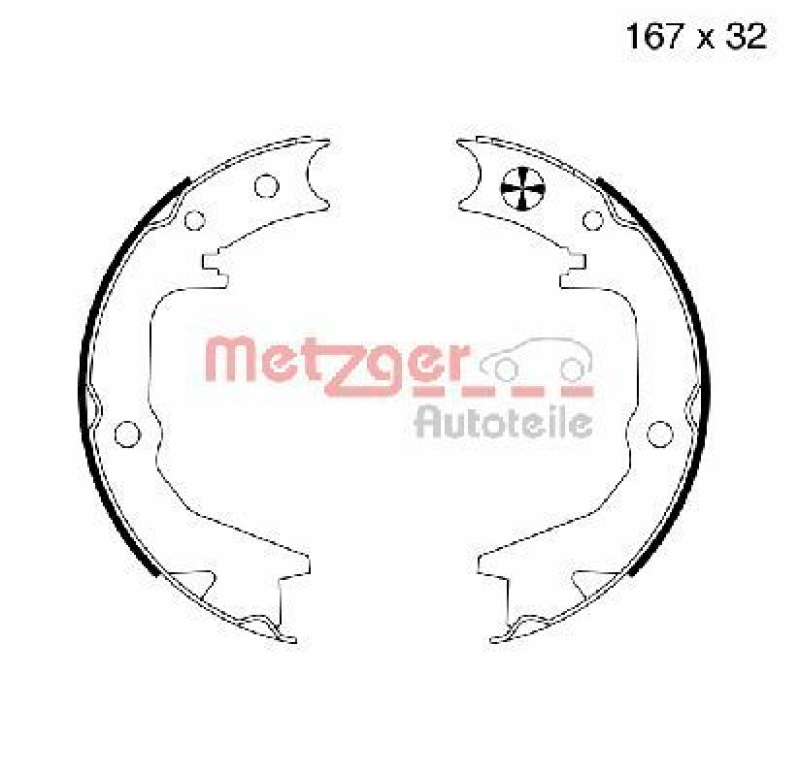 METZGER Bremsbackensatz, Feststellbremse