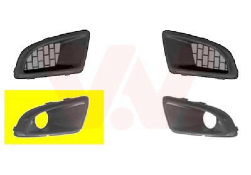 VAN WEZEL Ventilation Grille, bumper