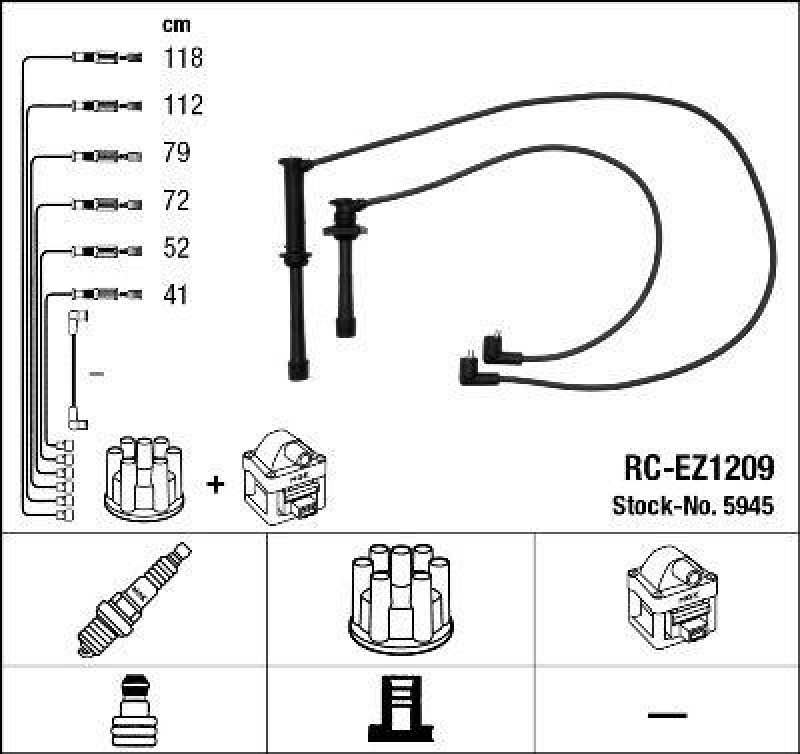 NGK Ignition Cable Kit