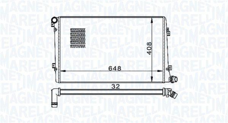 MAGNETI MARELLI Radiator, engine cooling