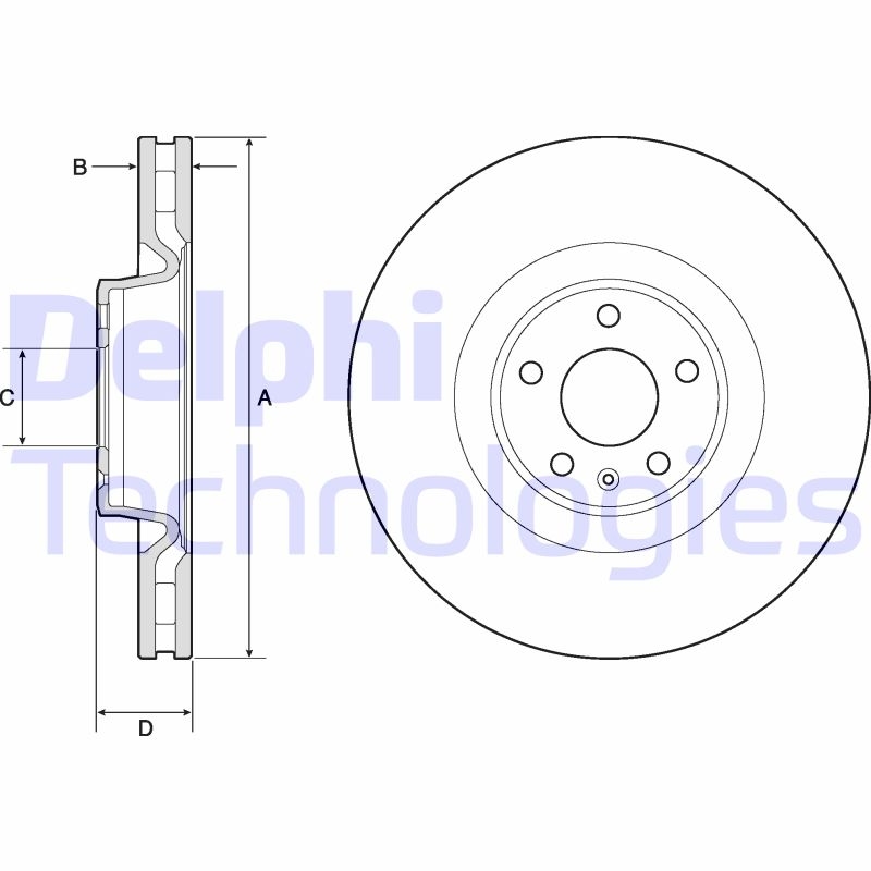 2x DELPHI Bremsscheibe