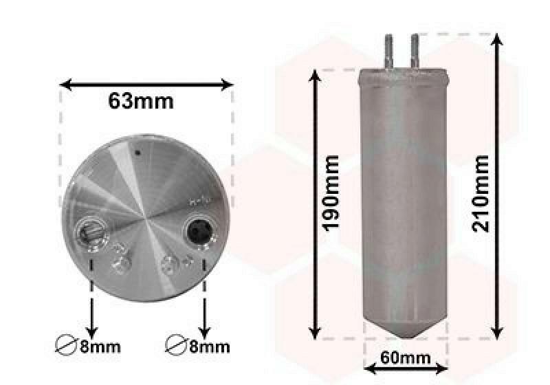 VAN WEZEL Dryer, air conditioning