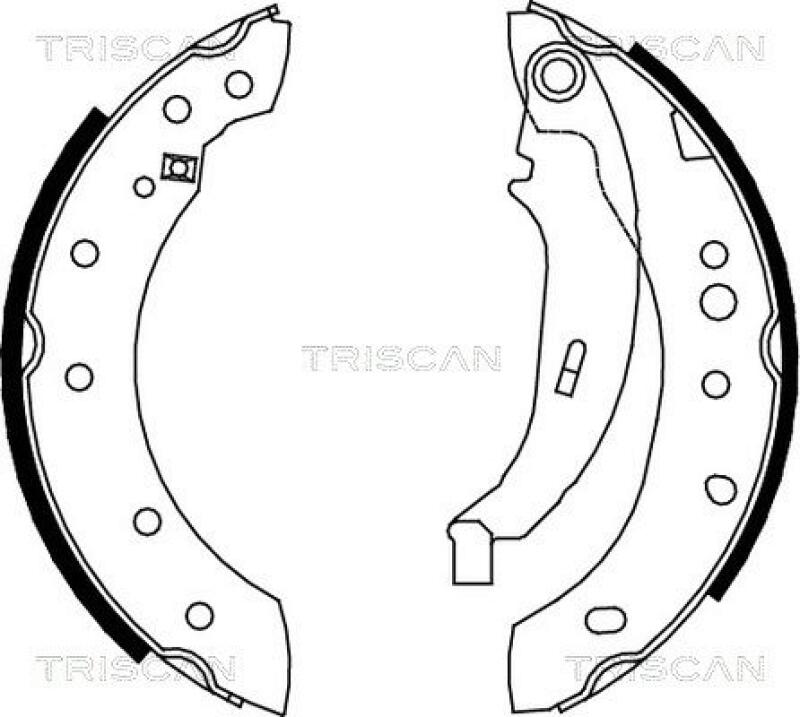 TRISCAN Brake Shoe Set