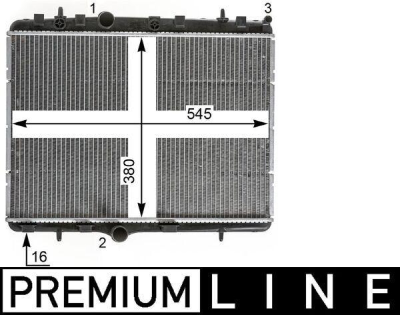 MAHLE K&uuml;hler, Motork&uuml;hlung BEHR *** PREMIUM LINE *** CR 2014 000P