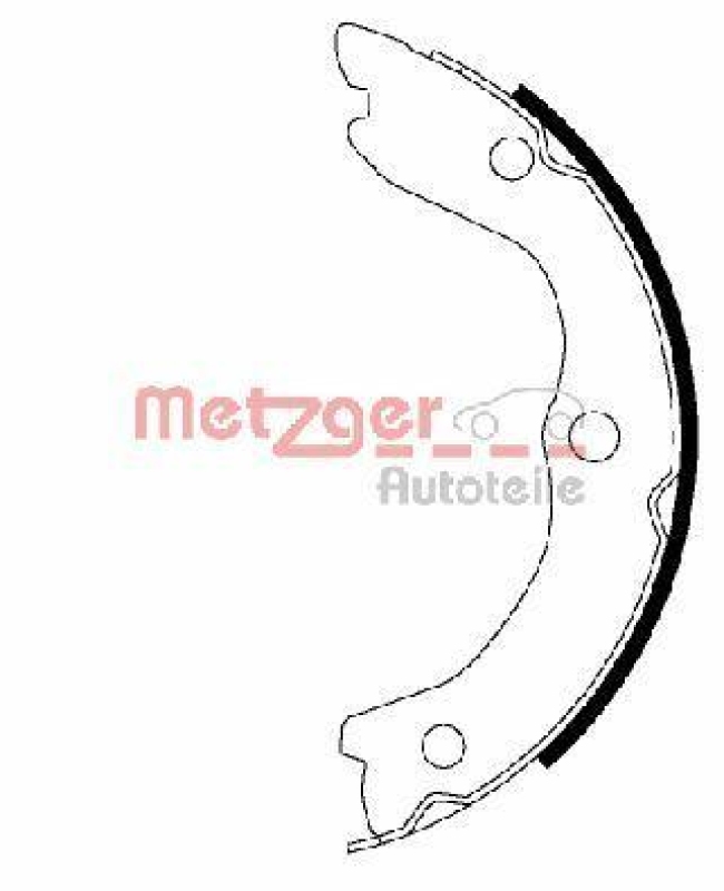 METZGER Brake Shoe Set