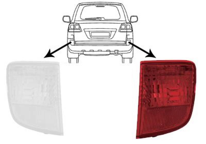 VAN WEZEL Rear Fog Light