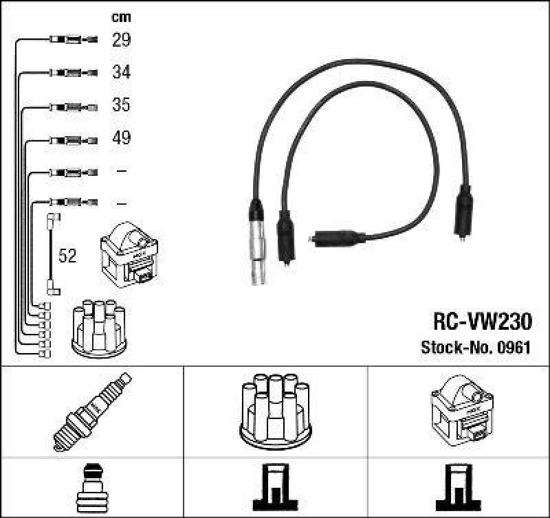 NGK Ignition Cable Kit
