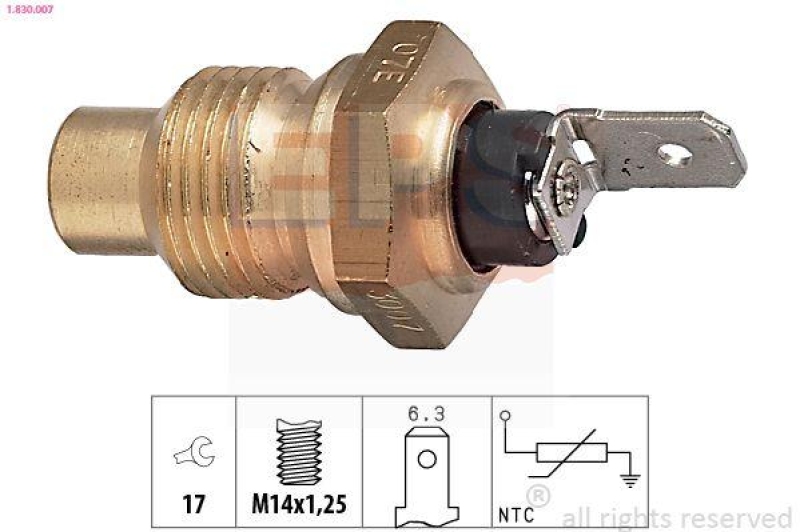 EPS Sensor, K&uuml;hlmitteltemperatur Made in Italy - OE Equivalent