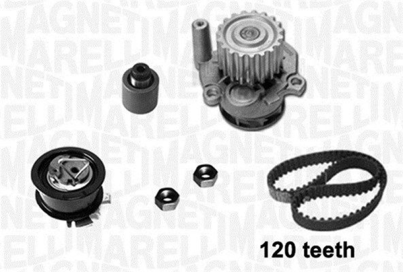 MAGNETI MARELLI Wasserpumpe + Zahnriemensatz