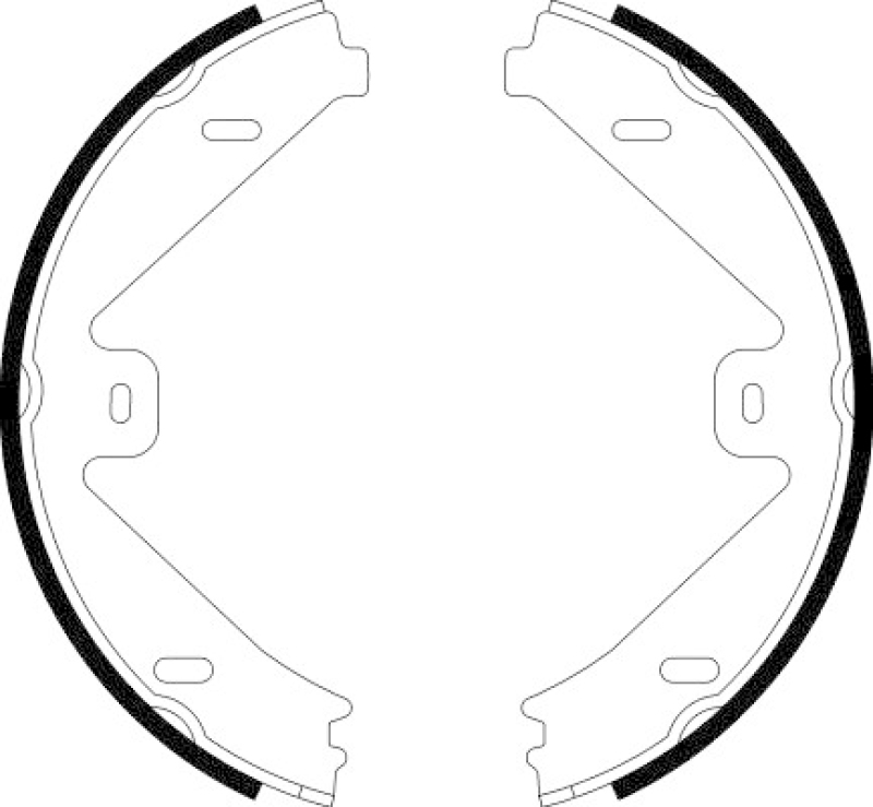 HELLA Brake Shoe Set, parking brake