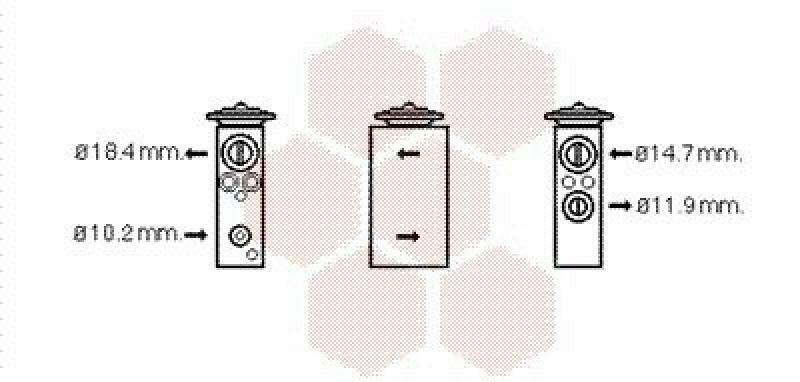 VAN WEZEL Expansionsventil, Klimaanlage