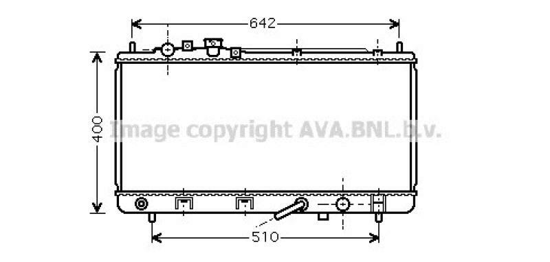 AVA QUALITY COOLING Radiator, engine cooling