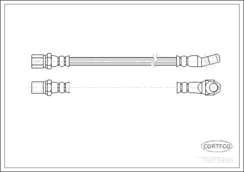 CORTECO Bremsschlauch 19018480