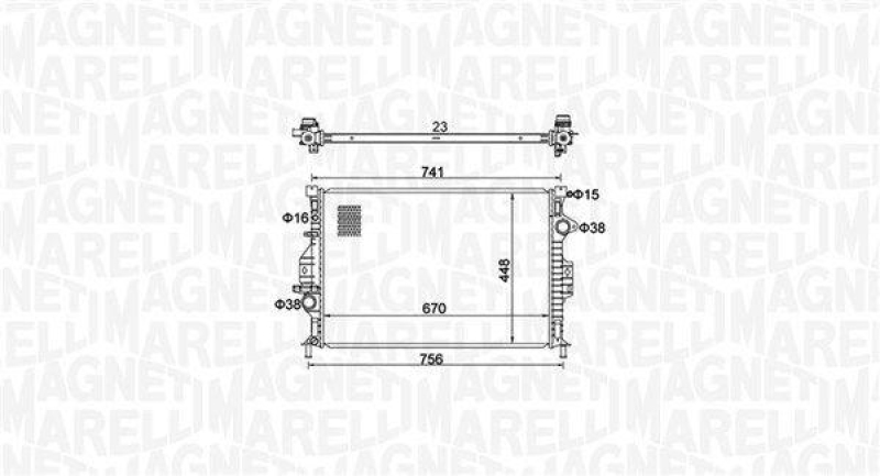 MAGNETI MARELLI K&uuml;hler, Motork&uuml;hlung 350213157700