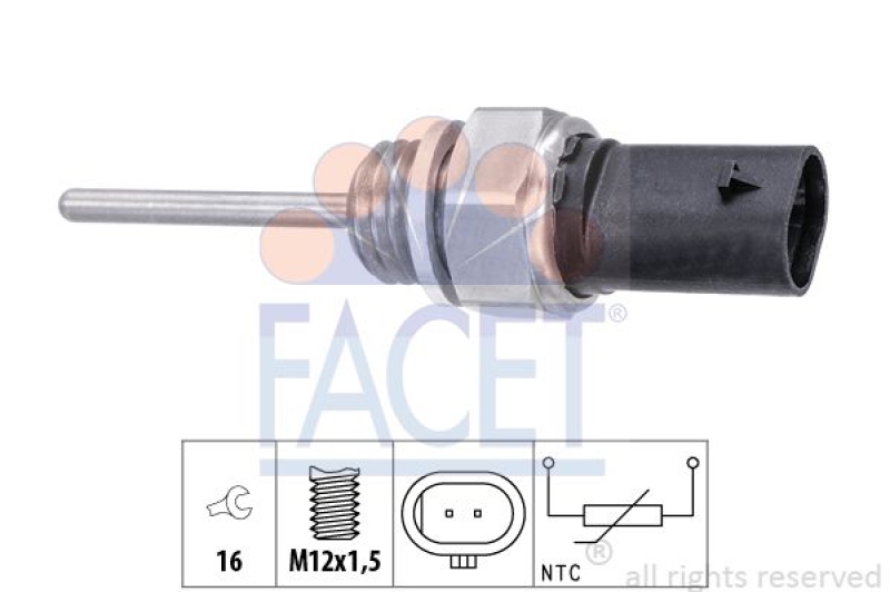 FACET Sensor, Abgastemperatur Made in Italy - OE Equivalent