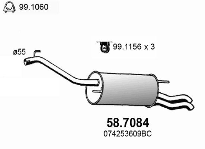 ASSO Rear Muffler