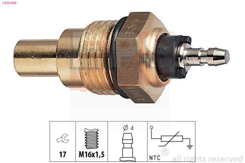 EPS Sensor, Kühlmitteltemperatur Made in Italy - OE Equivalent