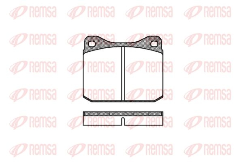 REMSA Brake Pad Set, disc brake