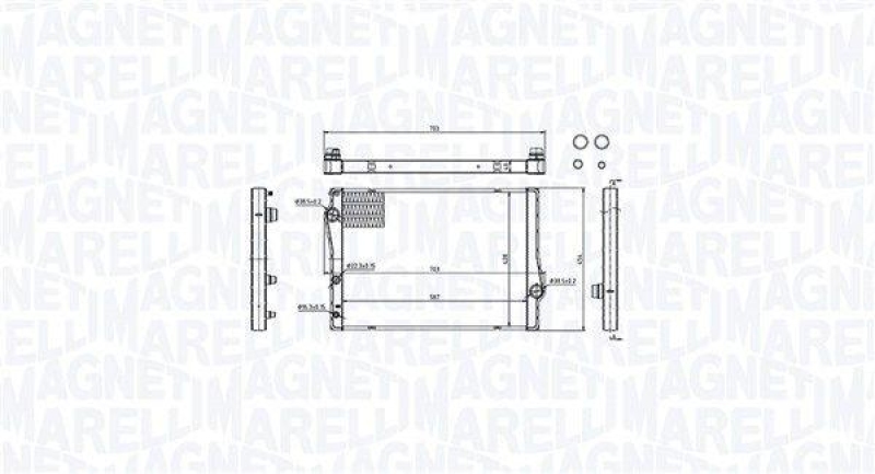 MAGNETI MARELLI Kühler, Motorkühlung