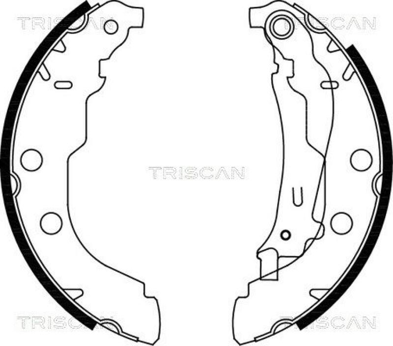 TRISCAN Bremsbackensatz