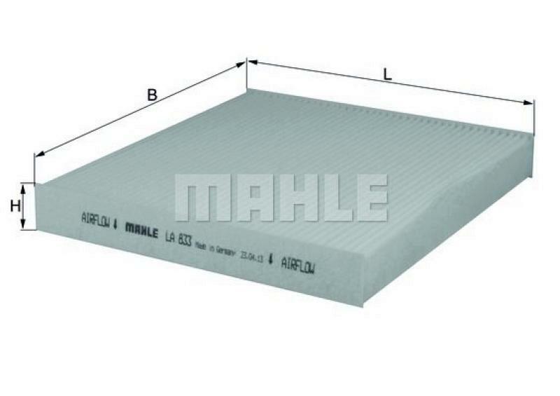 MAHLE ORIGINAL Filter, Innenraumluft LA 833