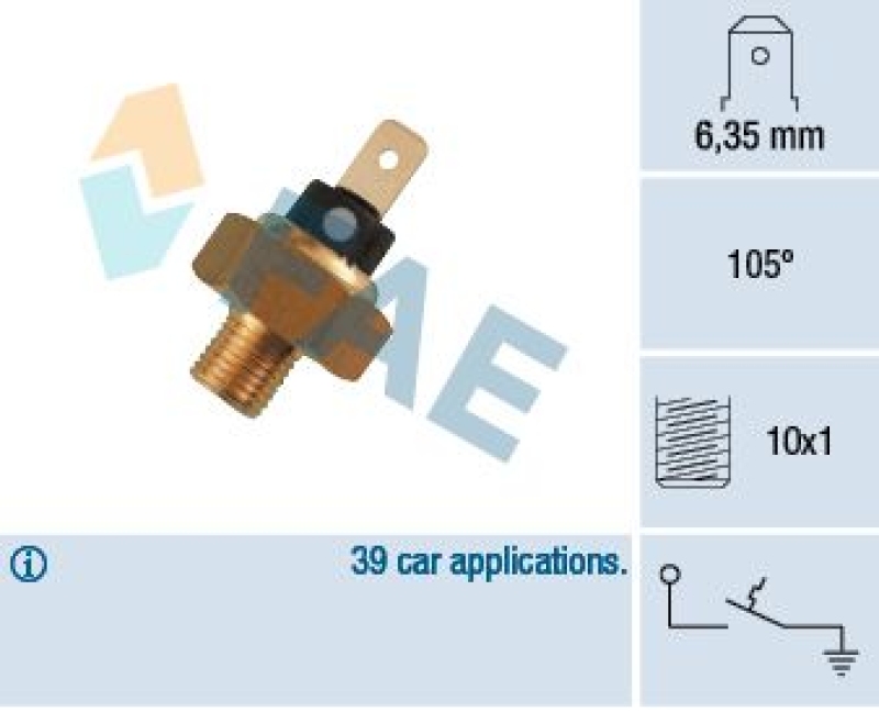 FAE Temperature Switch, coolant warning lamp